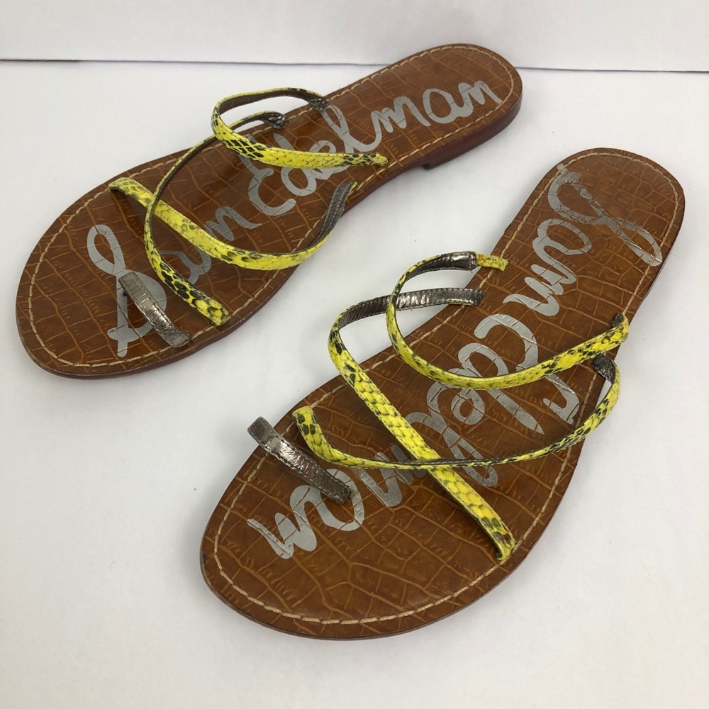 Sam Edelman Strappy Snake Print Gillian Sandals